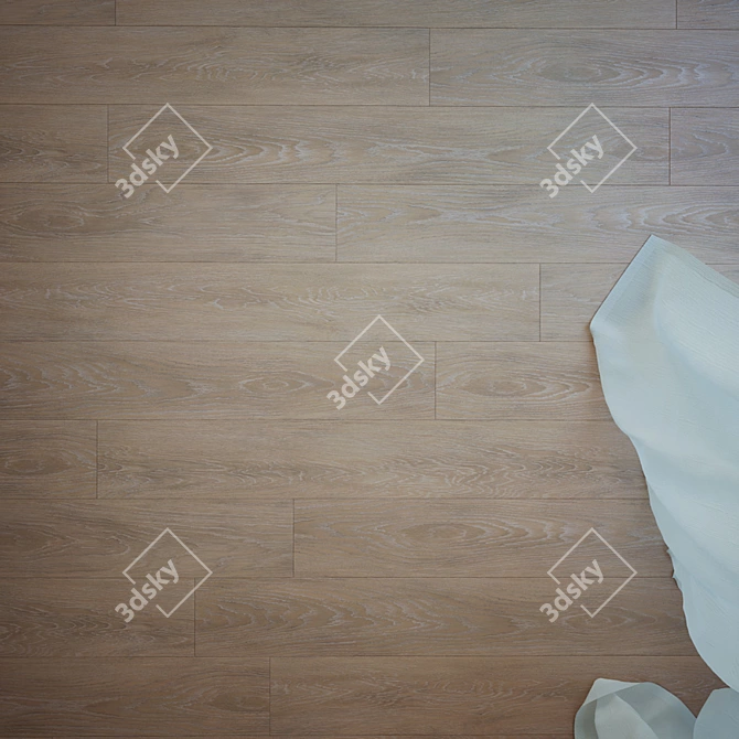 Mansonia Oak Flooring: High Quality Texture & 3D Models 3D model image 2