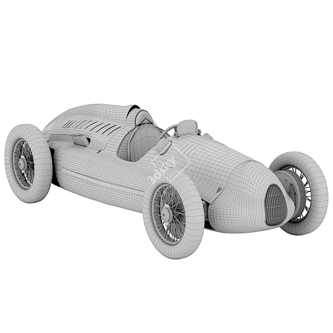 Classic Beauty: AUDI Auto Union 3D model image 3