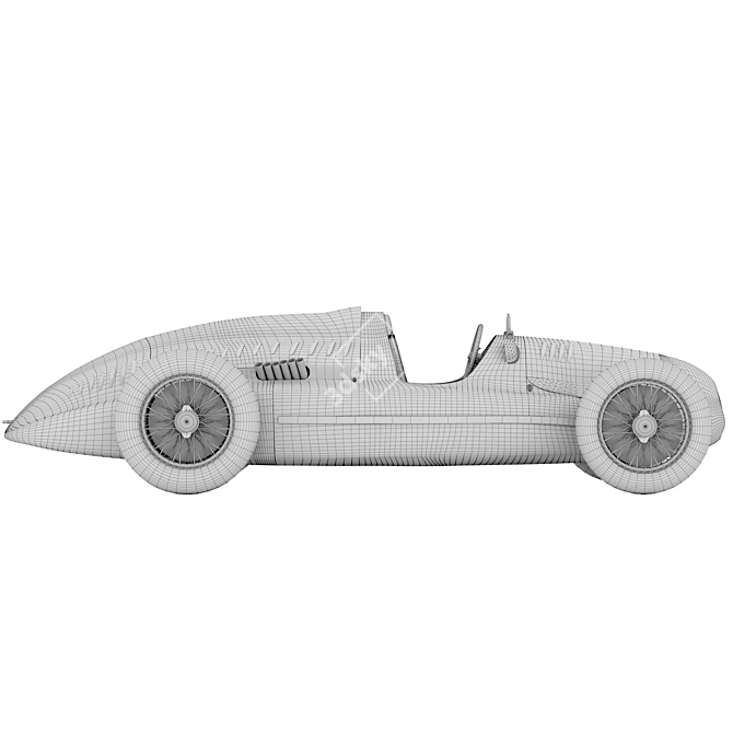 Classic Beauty: AUDI Auto Union 3D model image 4