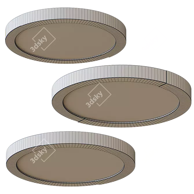 Scandinavian LED Ceiling Light 3D model image 2