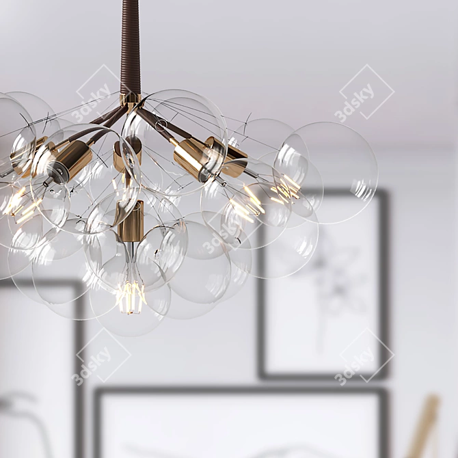 900x620 Lordship Model 1144 Table: Black, Brown, Silver 3D model image 5