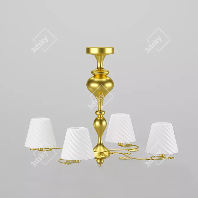 Elegant Crystal Chandelier 2408 3D model image 1