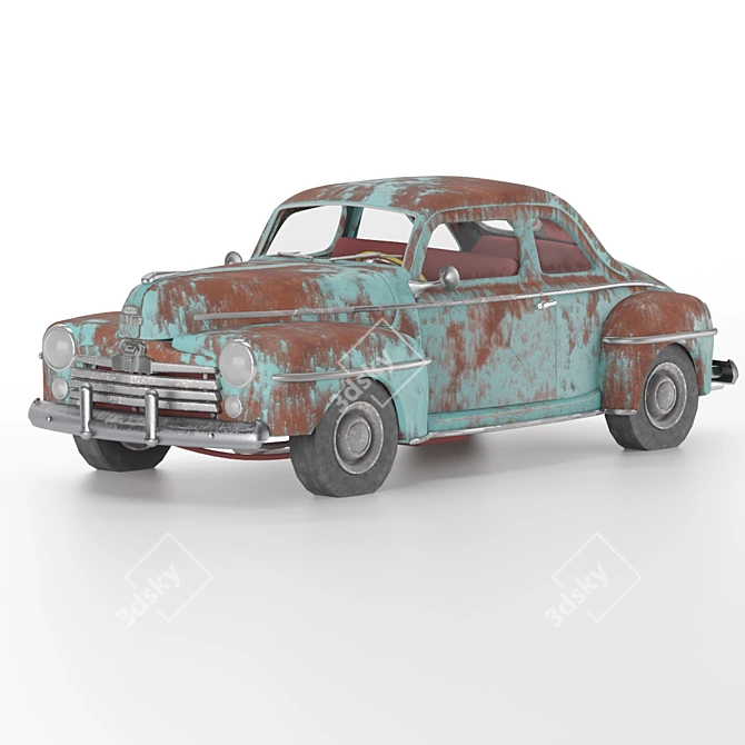 Vintage Ford 1948 Classic Car 3D model image 5