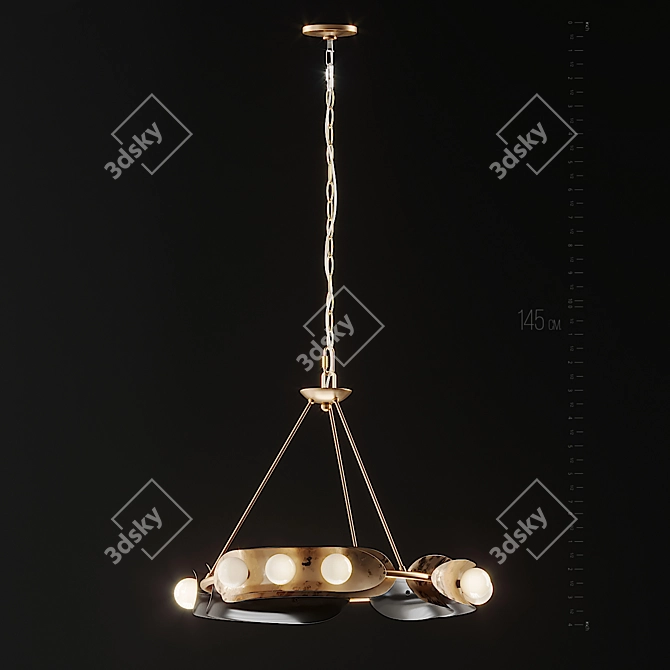 Elegant Marilyn Chandelier 3D model image 2