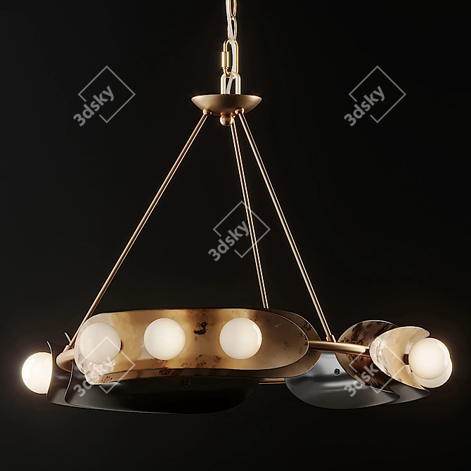 Elegant Marilyn Chandelier 3D model image 3