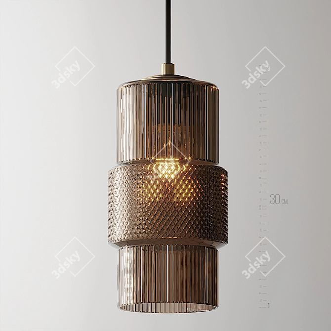Sleek Mimo Pendant Light 3D model image 1
