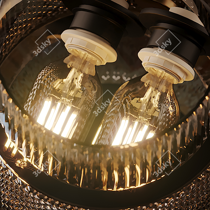 Elegant Mimo Wall Sconce 3D model image 2