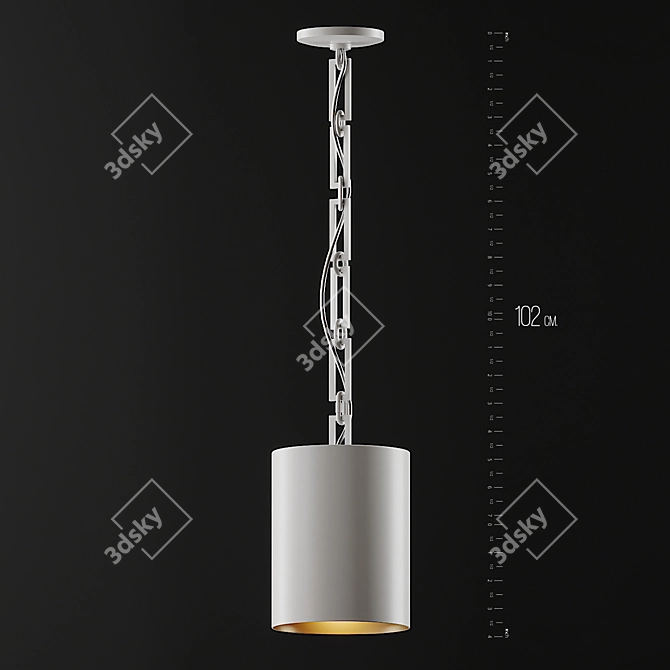 Stylish Alston Mini Pendant 3D model image 2