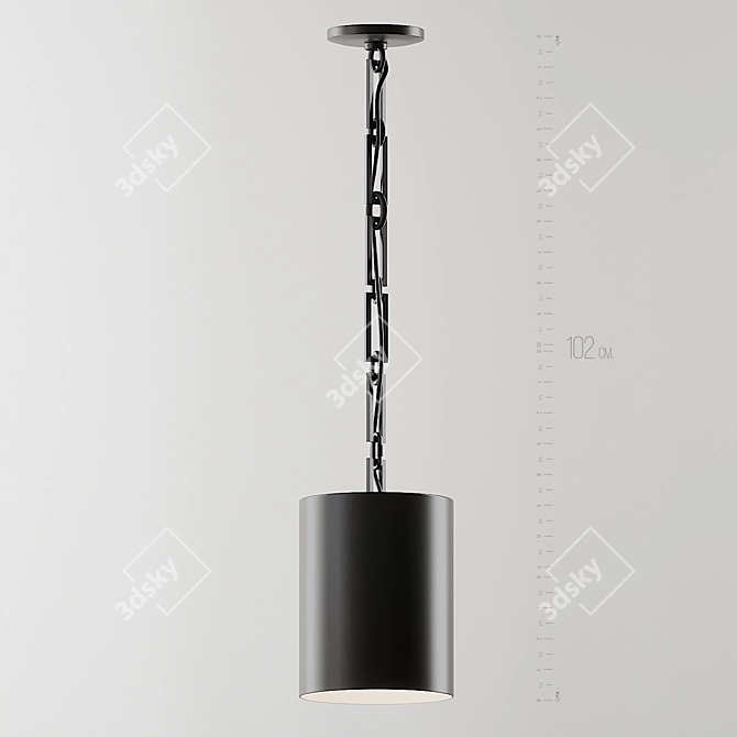 Stylish Alston Mini Pendant 3D model image 4