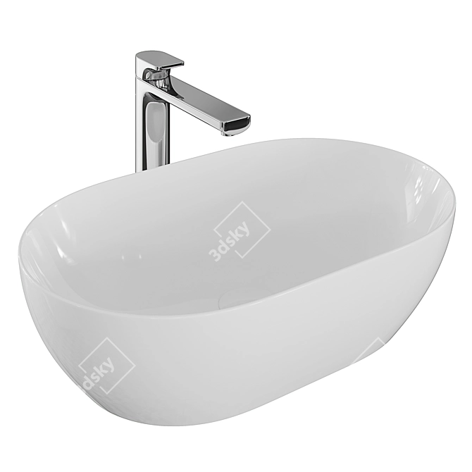 Elegant Villeroy & Boch Cult Faucet 3D model image 2