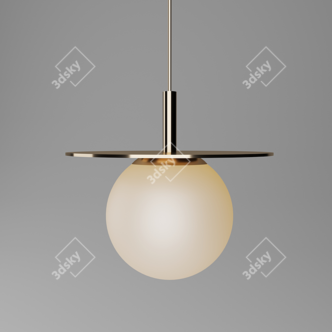 Modern LED Ceiling Light 3D model image 1