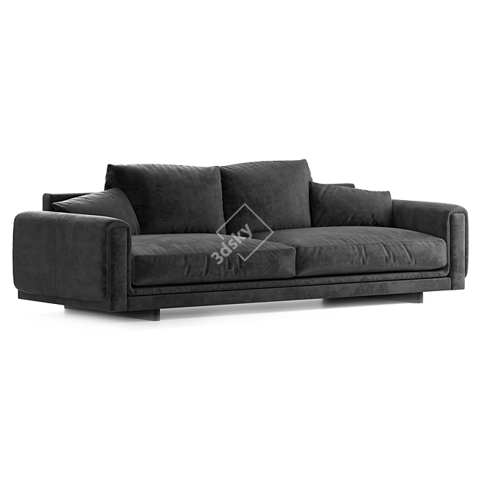 Underline Collection: Nativ 4-Seat Sofa 3D model image 2