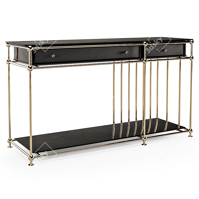 Poru Studio Vegas Console: Stylish and Functional Millennial Furniture 3D model image 3