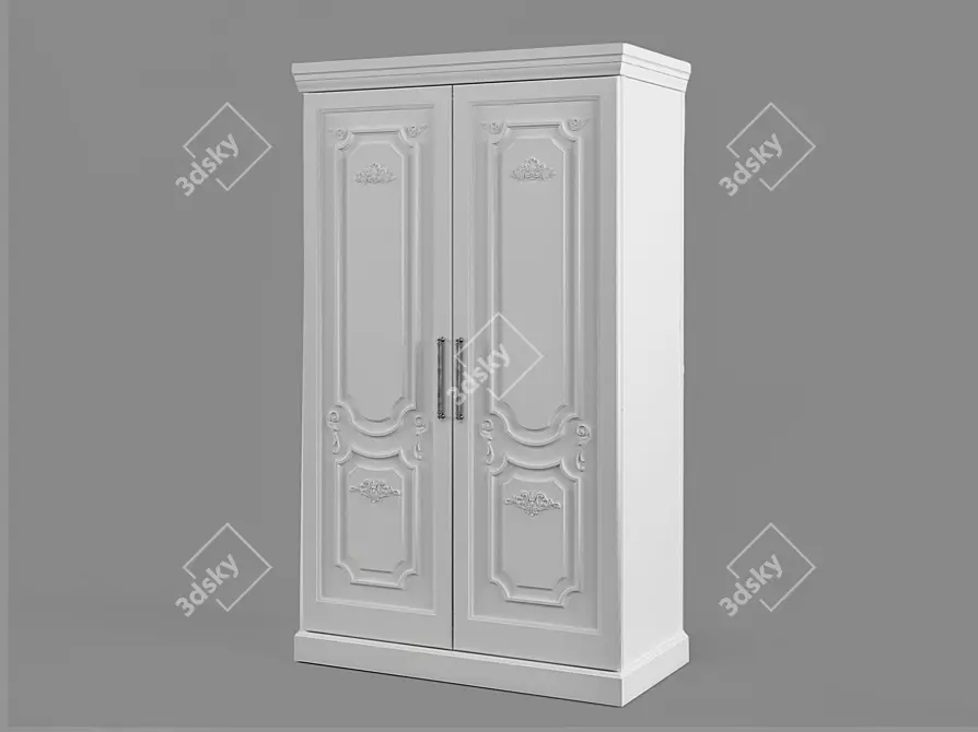 Sophie Vienna: Elegant Handcrafted Wardrobe 3D model image 4