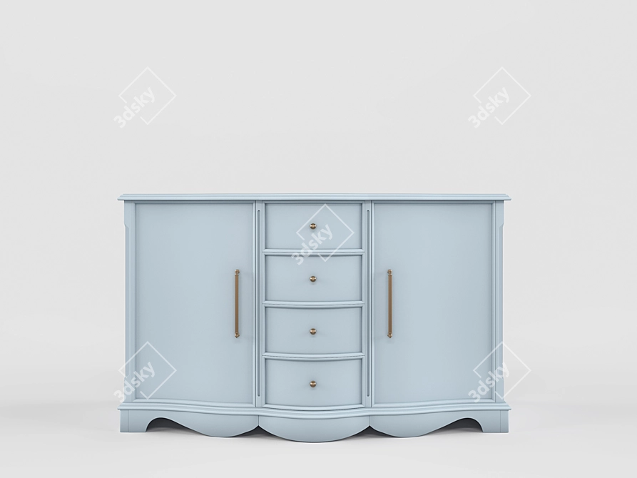 Sophie Store Bologna Chest: Classic Storage Solution 3D model image 1