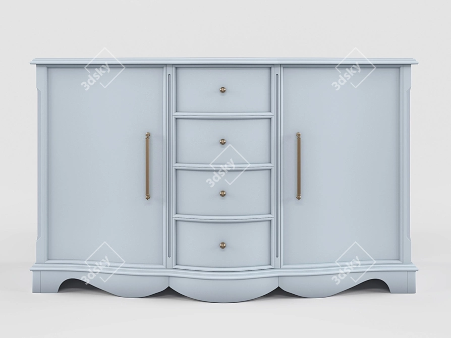 Sophie Store Bologna Chest: Classic Storage Solution 3D model image 4