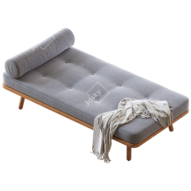 Versatile Daybed: W1800 x H440 x D900mm 3D model image 3