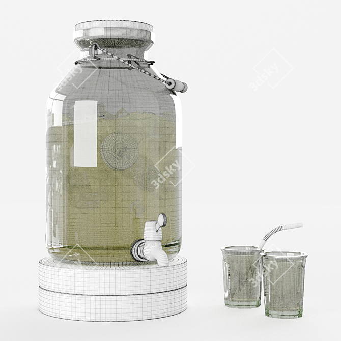 Crate&Barrel Drink Dispenser 3D model image 2