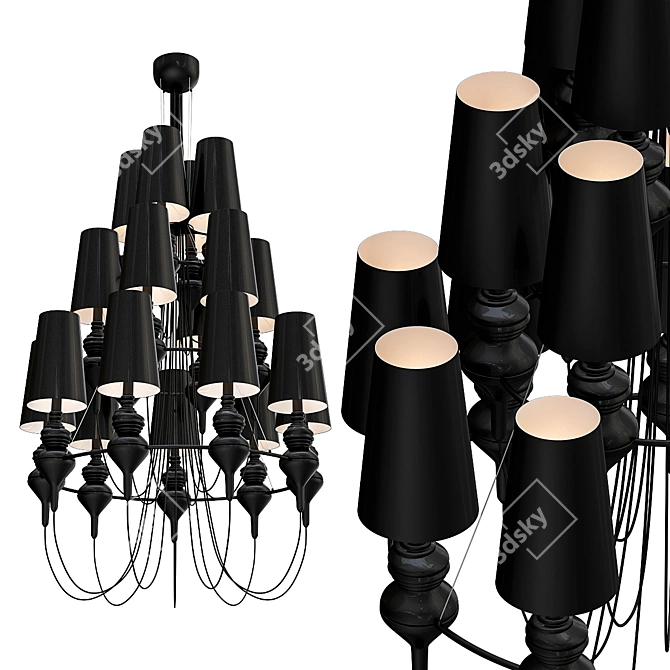 Modern Loft Pendant Light Fixture 3D model image 1