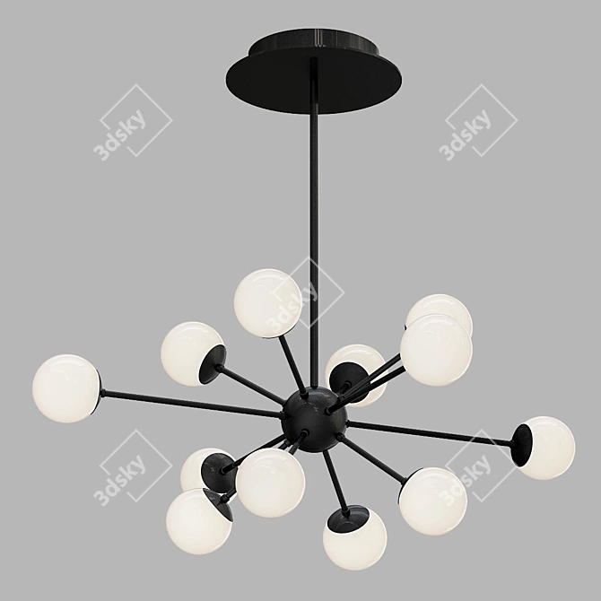 Elegant Glow: Bossa Nova Chandelier 3D model image 1