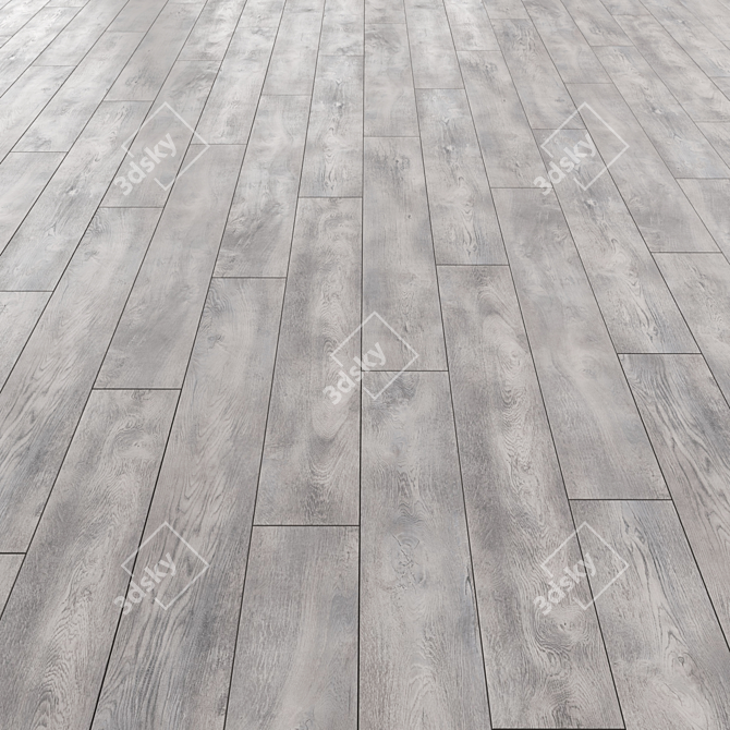 Versatile Laminate Flooring with 3 Elegant Designs 3D model image 2