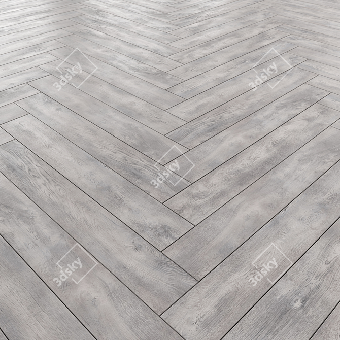 Versatile Laminate Flooring with 3 Elegant Designs 3D model image 3