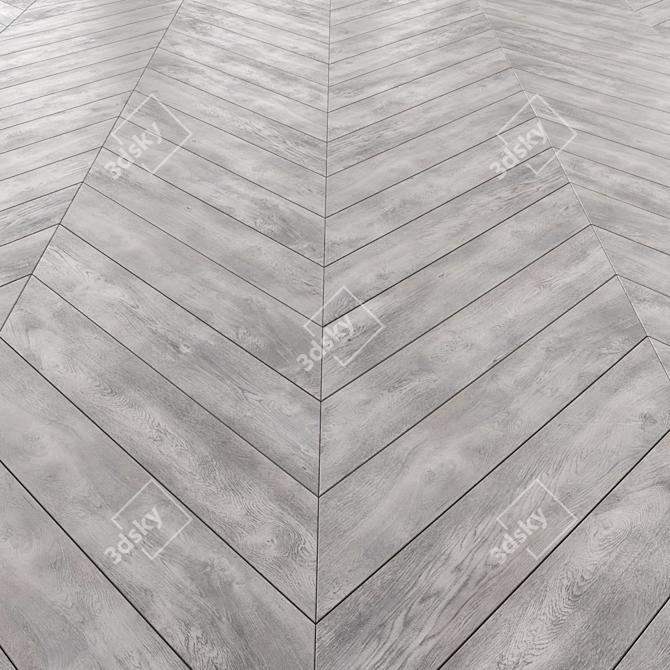 Versatile Laminate Flooring with 3 Elegant Designs 3D model image 4