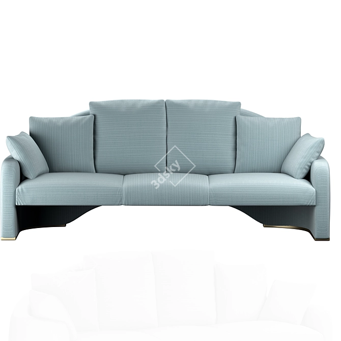 Timeless Elegance: Armani Casa Olsen Sofa 3D model image 2