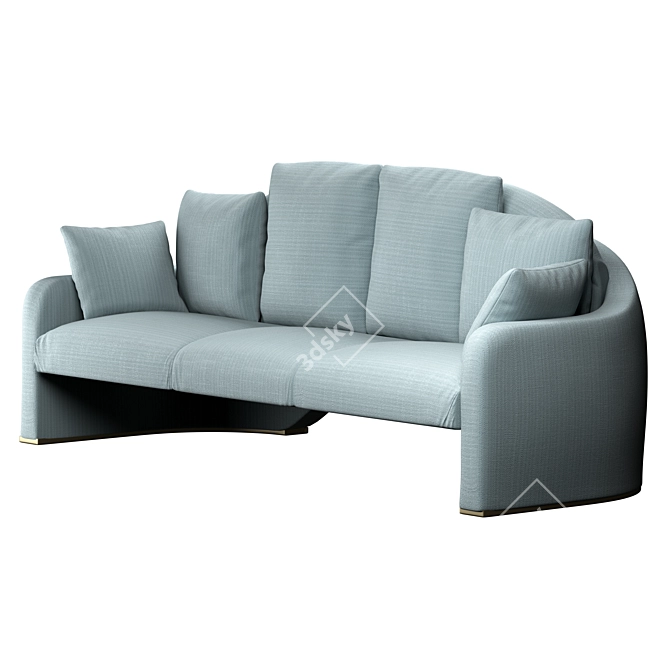 Timeless Elegance: Armani Casa Olsen Sofa 3D model image 3