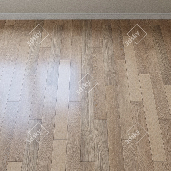 Upofloor ASH Chevron Parquet 3D model image 2