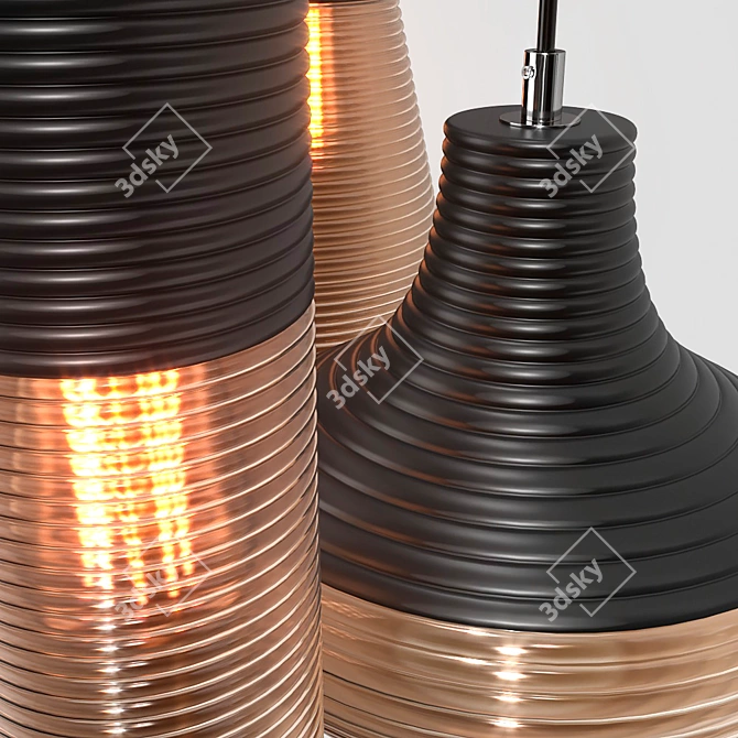 Renord Amber Pendant Lamp Collection 3D model image 2