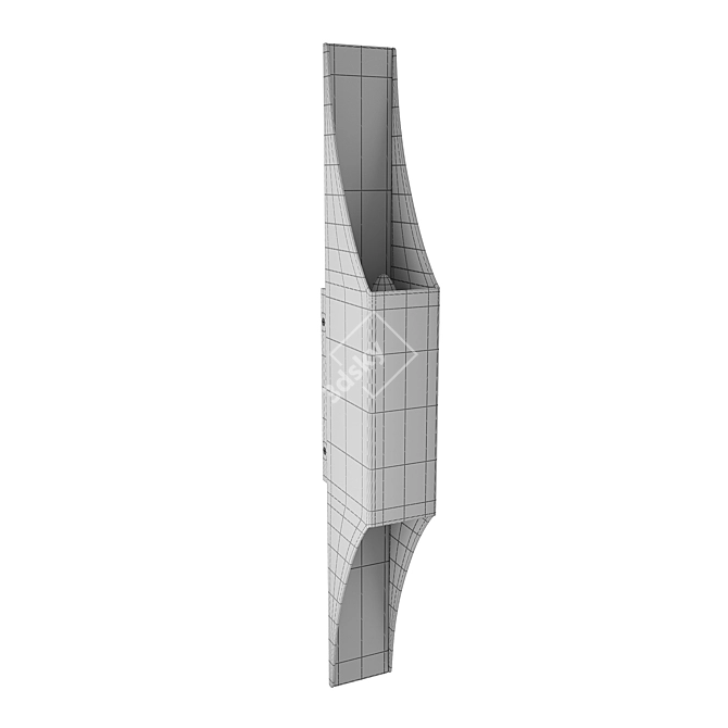 CB2 Travertine Sconce 3D model image 2