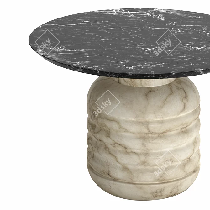 Marble Jean Coffee Table: Elegant and Chic 3D model image 2