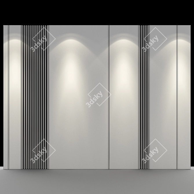 Sleek Panel 47: Modern Design 3D model image 2