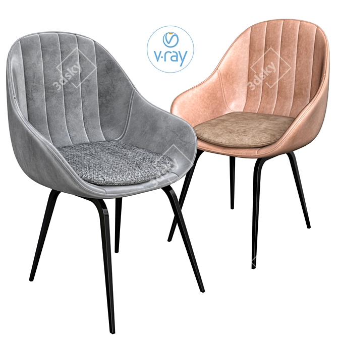 Rotterdam Chair: Modern and Versatile 3D model image 1