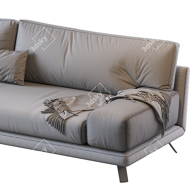 Modern and Sleek IAN Sofa 3D model image 5
