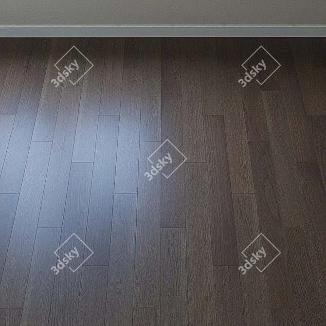 Silver Oak Parquet Board 3D model image 2