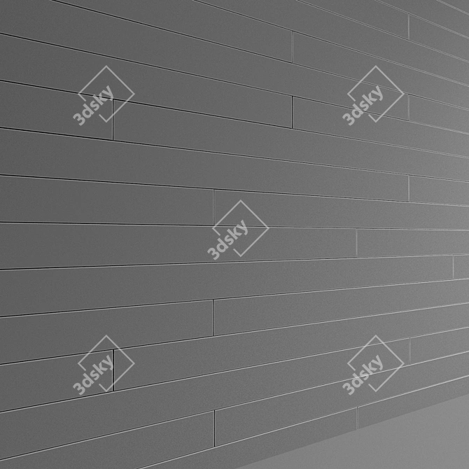 Reclaimed Blue-Grey Cladding 3D model image 4