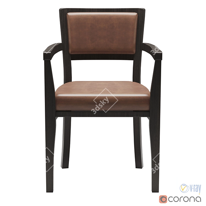Elegant Promemoria Bistrot Chair 3D model image 2