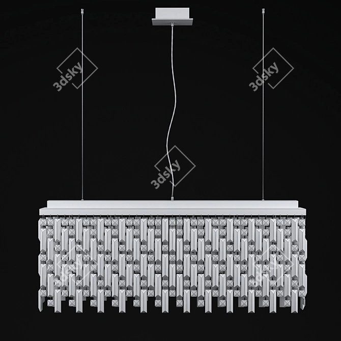 Elegant Crystal Pendant Lamp 3D model image 5