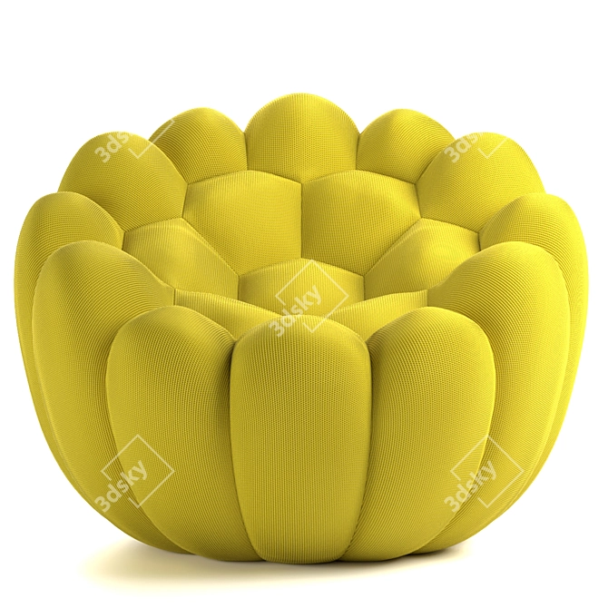 Luxury Comfort: Roche Bobois Bubble Armchair 3D model image 2