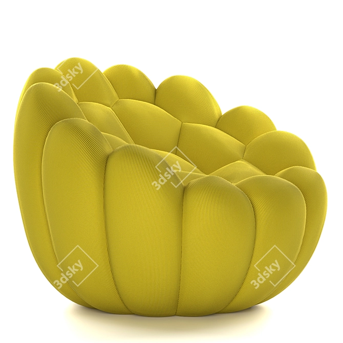 Luxury Comfort: Roche Bobois Bubble Armchair 3D model image 3