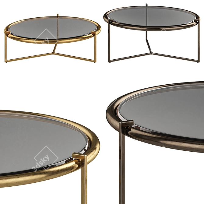 Rua Tucuma Coffee Table: Sleek Elegance 3D model image 1