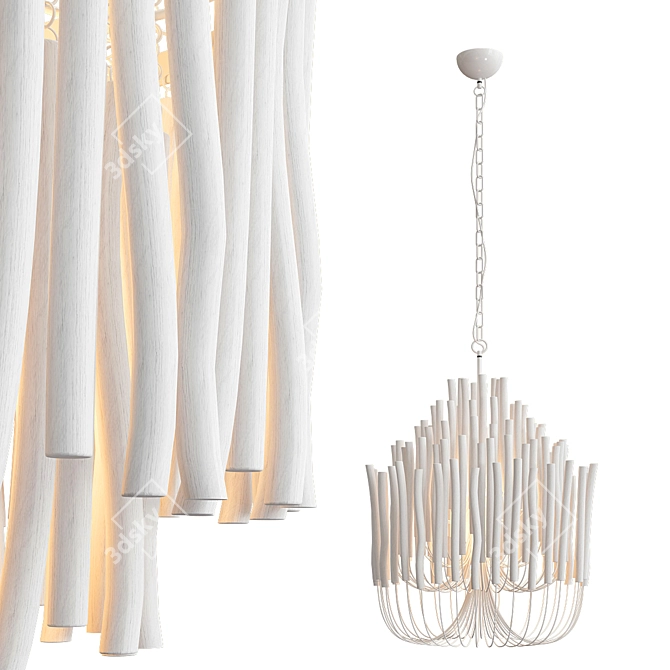 Elegant Tilda Chandeliers - 3 Types 3D model image 4