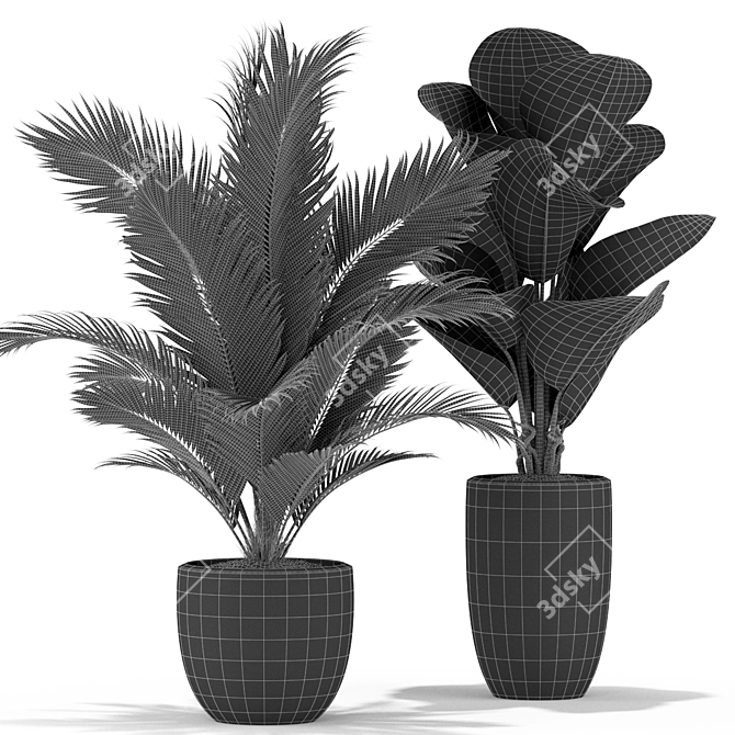 Botanical Bliss: 361 Plants 3D model image 5