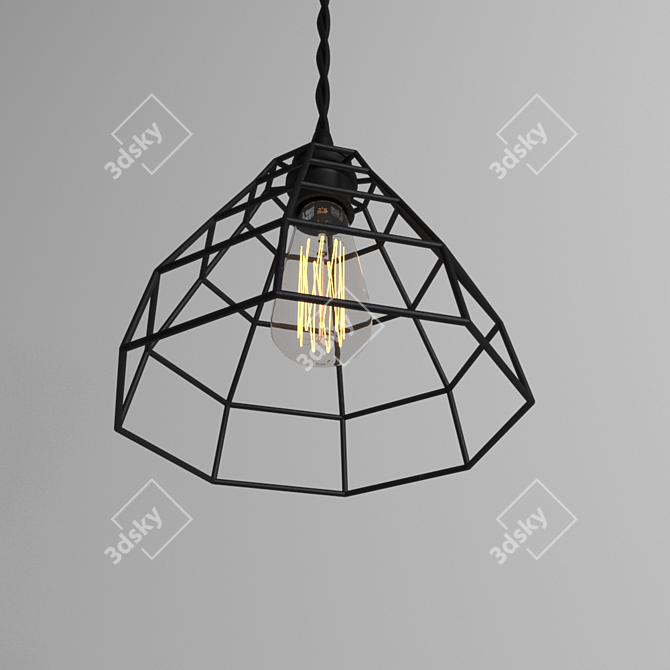 Elegant Vray Chandelier 3D model image 2