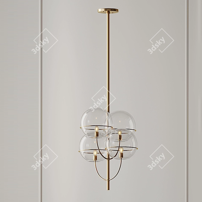 Lyndon Pendant: Timeless Elegance! 3D model image 4