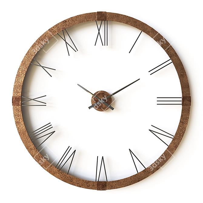 Timeless Elegance: Uttermost Wall Clock 3D model image 2