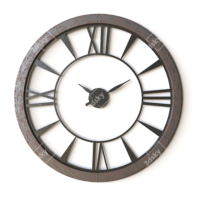 Timeless Elegance: Uttermost Wall Clock 3D model image 5