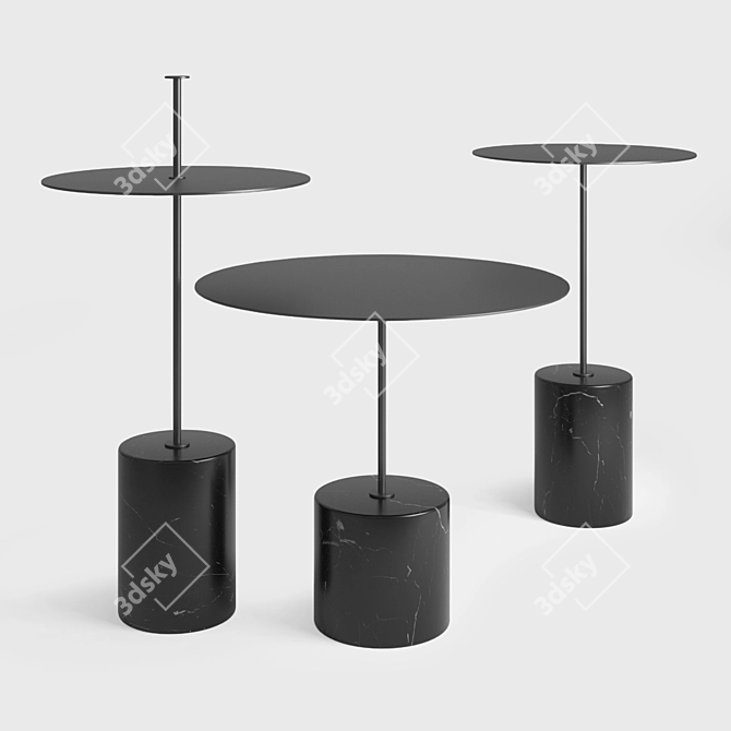Modern Wendelbo Calibre Tables 3D model image 1
